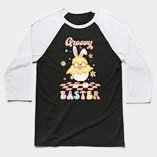 Groovy Easter Funny Easter Chick Disco Floor Gift Baseball T-Shirt